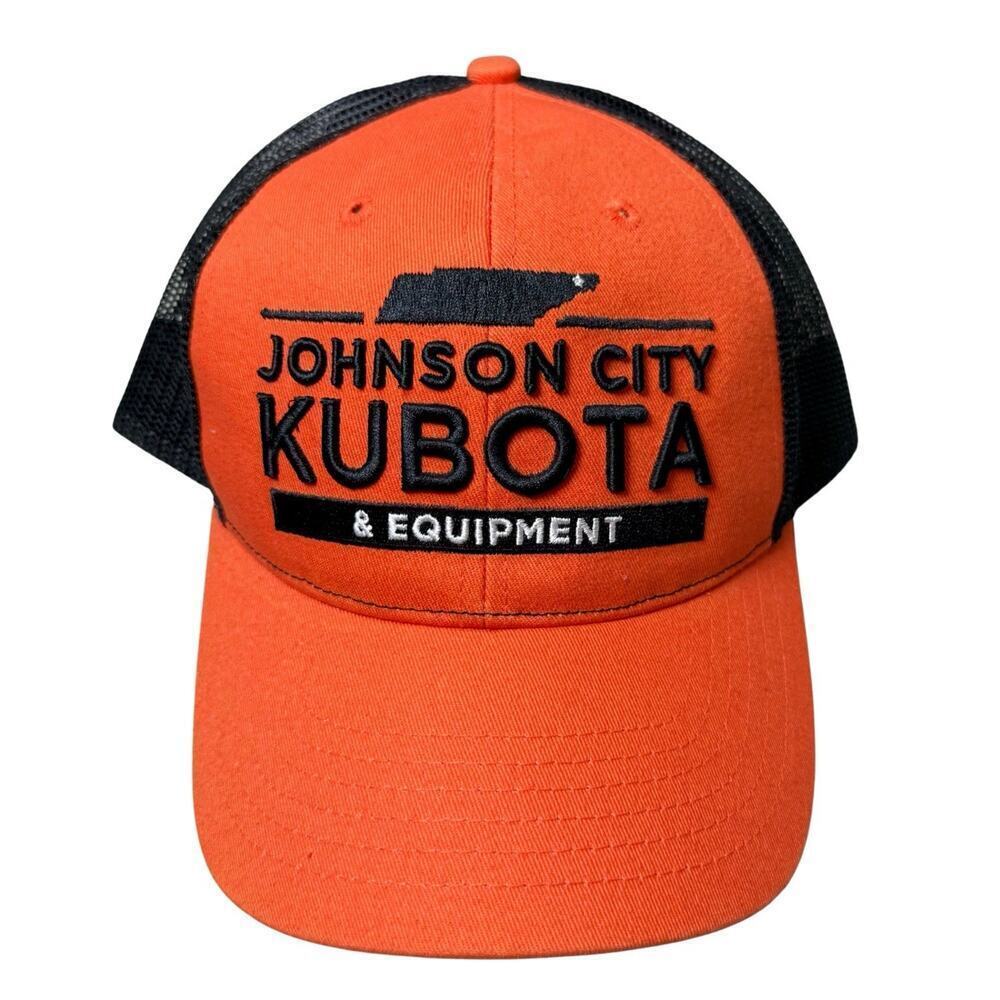 Kubota & Equipment Orange Black Adjustable Trucker Hat Johnson City, Tennessee